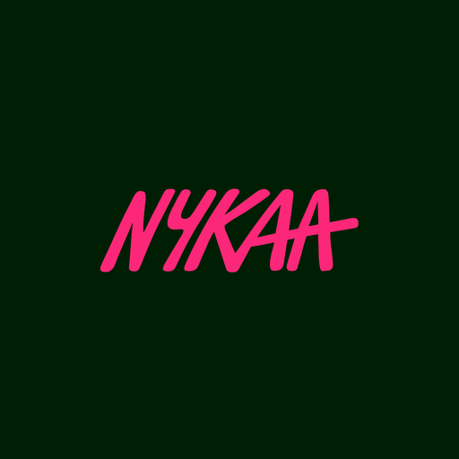 The Nykaa wordmark, the beauty retailer Falguni Nayar founded in 2012